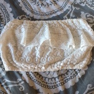 Hollister lace bandeau top